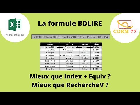 Excel - La formule BDLIRE - Mieux que Index + Equiv et RechercheV ?