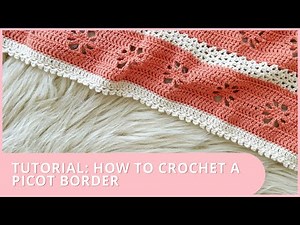 How to Crochet a Picot Edging // Easy Crochet Border // Beginner Tutorial //