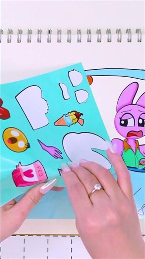 INCREDIBOX SPRUNKI VINERIA Hates OREN Dating PINKI 😠💔 | Sticker Book ASMR #short