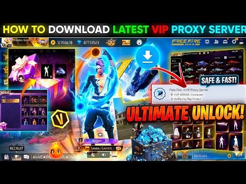 HOW TO DOWNLOAD NEW VVIP PROXY SERVER IN FREE FIRE, HOW TO DAWNLOAD LATEST PROXY SERVER IN FREE FIRE