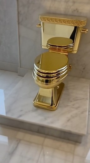 14M views · 21K reactions | Valued at approximately $10,000,000, Sotheby’s will auction a Solid Gold Toilet, an 18K gold sculpture by the Italian artist Maurizio Cattelan that is called “America.” The auction is set for Nov. 18 in New York. The owner is said to be Steven Cohen, owner of the Mets and a longtime art patron. | Evan Era | Facebook