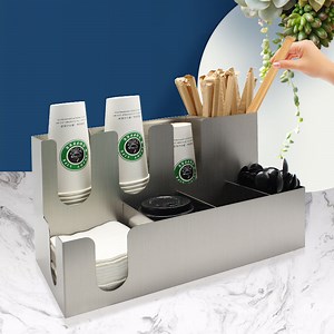 [Hot Item] Rectangle Stainless Steel Metal Tissue Box Napkin Straws Holder Restaurant Bar Caddy for Comandon Normandin-Mercier