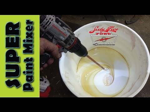 Paint Mixer Drill Powered Make your own Homemade