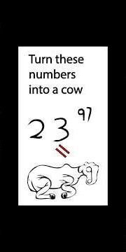 Simple Way to Draw a Cow Using 2-3-9-7