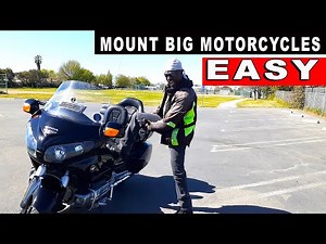 How to Mount And Dismount Your BIG Motorcycle Easy