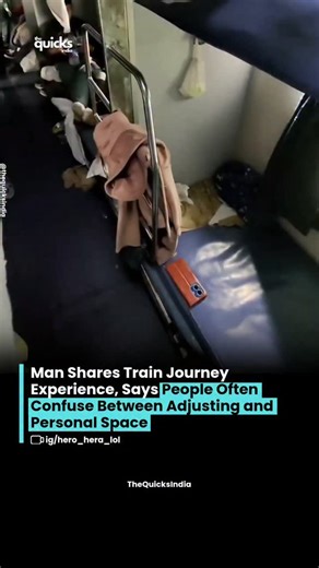 TheQuicksIndia - News • Updates • Stories on Instagram: "A passenger shared his experience from a long train journey, highlighting how people often confuse adjusting with compromising someone’s personal comfort. Despite booking a side lower seat for a 40-hour journey, he faced repeated pressure from fellow passengers and bystanders to share his seat. The incident has sparked discussion online about boundaries, consent, and whether personal comfort should be treated as optional in public spaces l