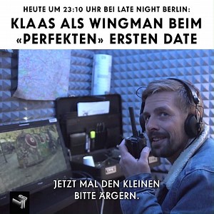 Was passiert, wenn man Klaas darum bittet einem bei seinem ersten Date zu helfen? Das Ergebnis heute bei #LateNightBerlin. Late Night Berlin - Montags um 23:10Uhr auf ProSieben | Experte für Alles