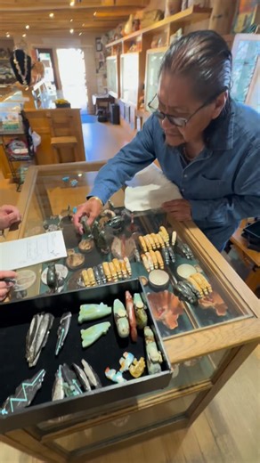 1.1K views · 107 reactions | Zuni Carver Bernard Laiwakete shows us his new work here at KESHi the Zuni Connection! Including intricately carved bears, horses, wolfs, coyotes and more! #zuni #ashiwi #zuniart #zuniartist #nativeamericanart #nativeamerican #nativemade #zunipueblo #keshigallery #santafe #newmexico #indigenous #indigenousartist #indigenousart #santafenewmexico #santafeplaza #ashiwi #newmexicotrue #ashiwiart #ashiwiartist | Keshi, the Zuni Connection | Facebook