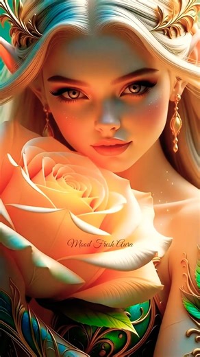 Enchanted Elf Rose Goddess – Magical AI Fantasy Art in 4K! 🌹✨ #shortsfeed #shorts #short #love #girl