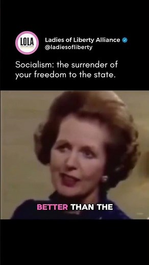 Thatcher on why socialism fails every time