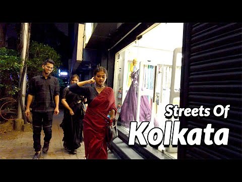 Walking On Famous Park Street At Night, Kolkata IN [4K]