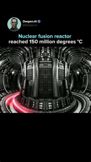 AI. Tech. The next evolution. on Instagram: "The UK’s Joint European Torus fusion reactor set a new world record in October 2023. Using just 0.2 milligrams of deuterium tritium fuel, JET produced 69 megajoules of fusion energy in a 5 second pulse at 150 million °C. These final experiments now provide critical data for ITER, the next generation reactor aiming to scale fusion toward real power production. Discover more for daily breakthroughs at the intersection of technology and AI. IG ➕ @deepen.