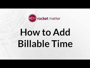 How to Add Billable Time