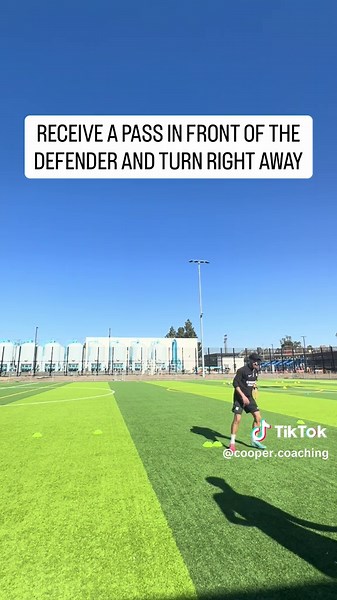 Your First Touch Is TOO Loose… Fix It 🔥 If your first touch keeps getting you in trouble, this is the drill you NEED. Lock the ball to your feet and turn under pressure like a pro. How it works: \t•\tReceive in front of the defender \t•\tOpen up and turn with your back foot (sell the fake 👀) \t•\tExplode through the gate at speed \t•\tTurn, reset, and play it back \t•\tRepeat both sides to build both feet Focus on: \t•\tSoft first touch \t•\tSharp disguise \t•\tQuick acceleration after the tur