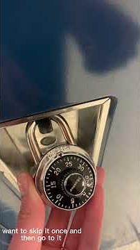 How to open a combination lock