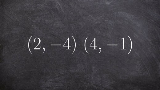 Determining positive slope between two points