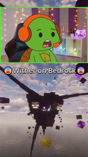 JJ Wither on Java vs Mikey Wither on Bedrock - Maizen Minecraft Animation #shorts