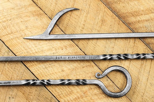 Personalized Fire Poker | Hand Forged Steel Fireplace Tool - Etsy