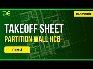 partition wall take off PART 3 | lightweight concrete (HCB)