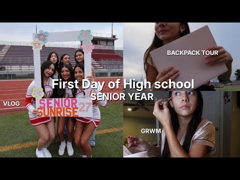 First Day Of High School | SENIOR YEAR | grwm + vlog!