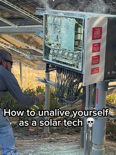 How to unalive yourself as a solar tech 💀 Witness this