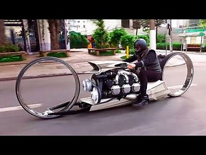 Riding a motorcycle with an airplane engine