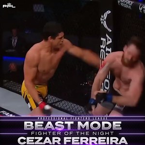 Cezar Ferreira wins the Beast Mode Fighter of the Night! #2021PFL2 | PFL MMA