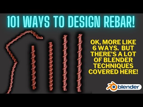 What is the Best Way to Create Rebar in Blender?