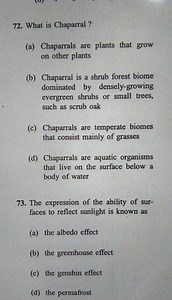 What is Chaparral ?(a) Chaparrals are plants that grow on othe... | Filo