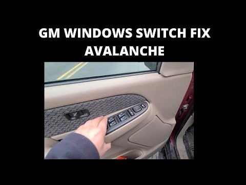 GMC/ CHEVY DOOR WINDOW SWITCH FIX How To FIX Power WINDOWS Switch Panel Troubleshooting GMC