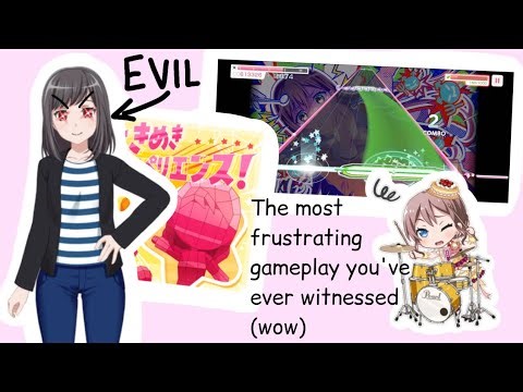 The new bandori April fools chart but I'm really bad at the game