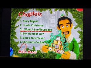 Sesame Street Elmo’s Christmas Countdown 2008 DVD Menu Walkthrough