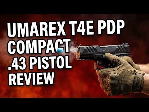 Umarex .43 T4E Walther PDP Pistol Shooting Test