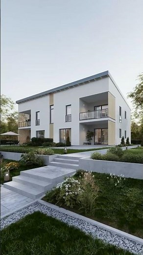 Modern House Architecture 3D Visualization | Made with #Blender & #D5Render