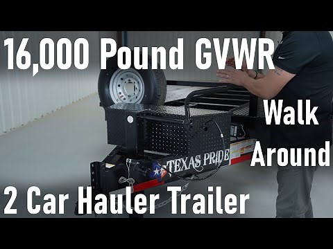 16k Bumper Pull 2 Car Hauler Trailer | DELIVERY WALK AROUND