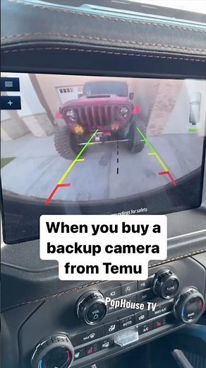 WHEN YOU BUY A BACKUP CAMERA FROM TEMU