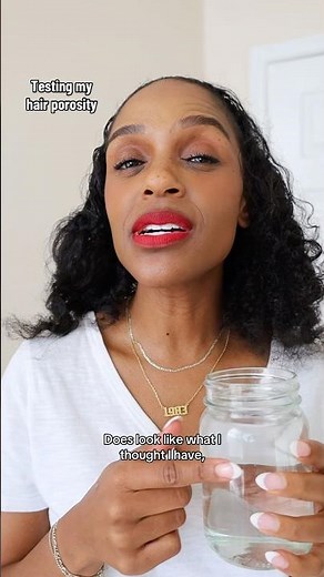 Testing my hair porosity! #hairporosity #porosity #naturalhair #naturalhairtips #naturalhaircare