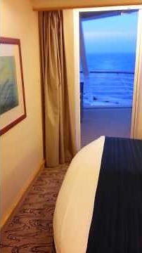 Ocean View Balcony Cabin Voyager Of The Seas (Vertical View)