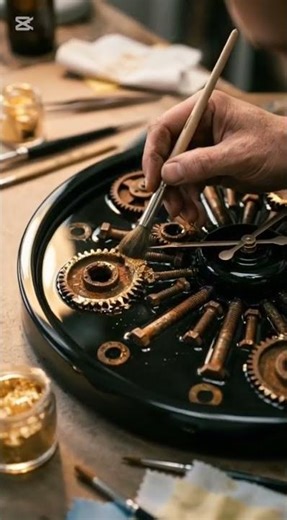Rusty junk → luxury clock ⏳