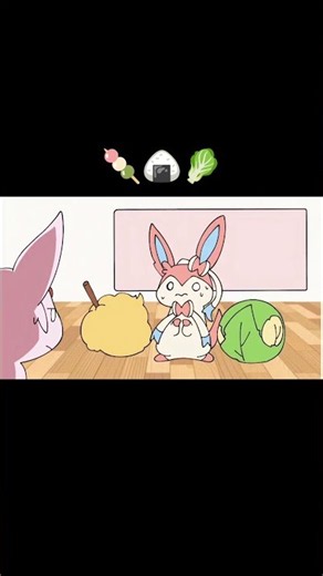 Eevees trying Shapes | #pokemon #espeon #slyveon #leafeon #viralshort #animation