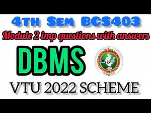 VTU 2022 Scheme 4th Sem BCS403 module 2 important questions with answers #rd_creation1416