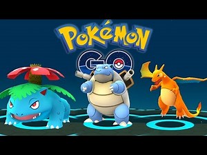 EVOLVING ALL THREE STARTERS IN POKEMON GO! (Charizard, Blastoise, and Venasaur)