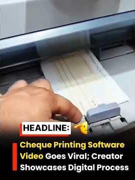 Printing Cheques Was Never This Easy 😳