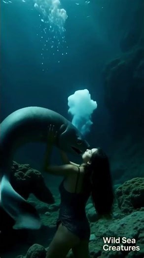 Face to Face with a Giant Moray Eel – Deep Sea Encounter 😳🐍🌊