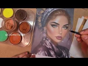 Shimmer and Grace🎨She’s Looking Right At You! 😘Grayscale Coloring Tutorial Timelapse
