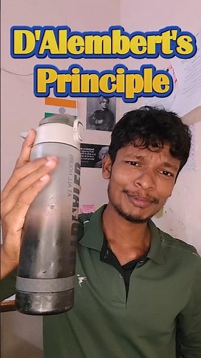 D'Alembert's Principle🤔😀 #principles #physics #force #inertia #d'alembert'sprinciple #mechanics