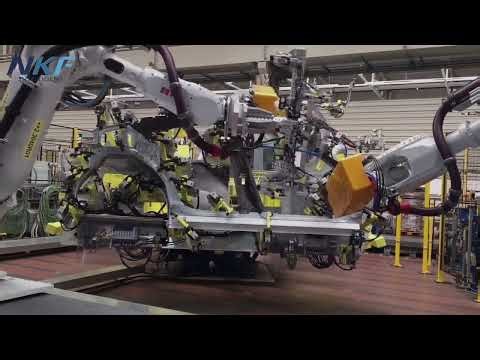 Automated assemble line by ABB robot matched with our linear track.