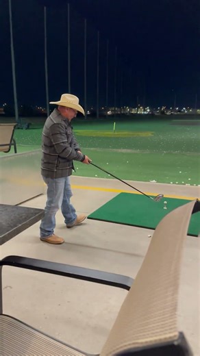 Golfer's Wild Swing Sends Club Flying