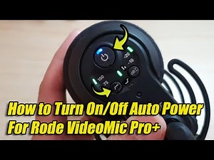 How to Turn On/Off Auto Power for Rode VideoMic Pro+