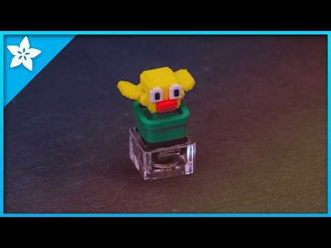 Flappy Bird Mechanical Keycap #timelapse #3dprinting #adafruit
